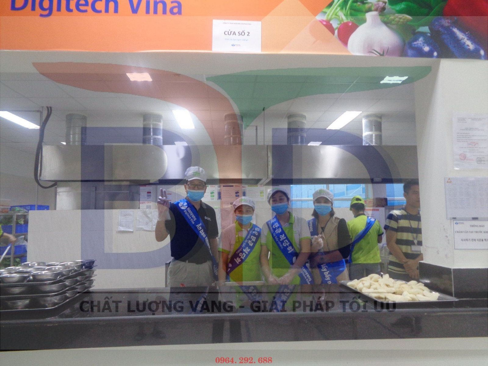 Vận hành khu bếp tại nhà máy Hanyang Digitech Vina- Phú Hà- Phú Thọ