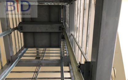 Lắp dựng thang máy chở tài liệu 300kg- 2 stops cho Bộ Công An