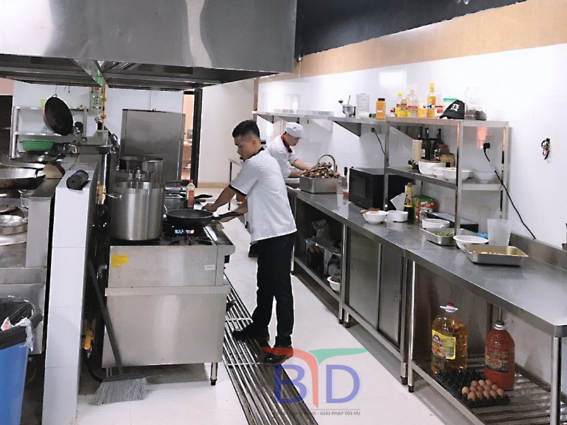 Hệ thống bếp công nghiệp cung cấp cho nhà hàng khách sạn